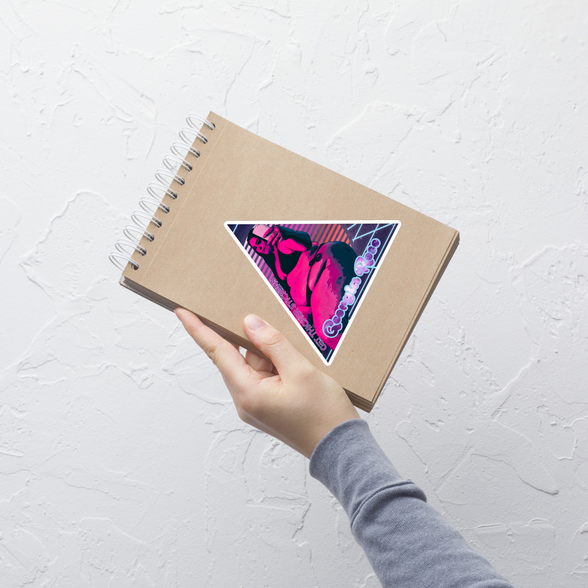 Georgia Rose x Get Thicker Stickers Collab Sticker | BBW Sticker | Sexy Retro Vibes